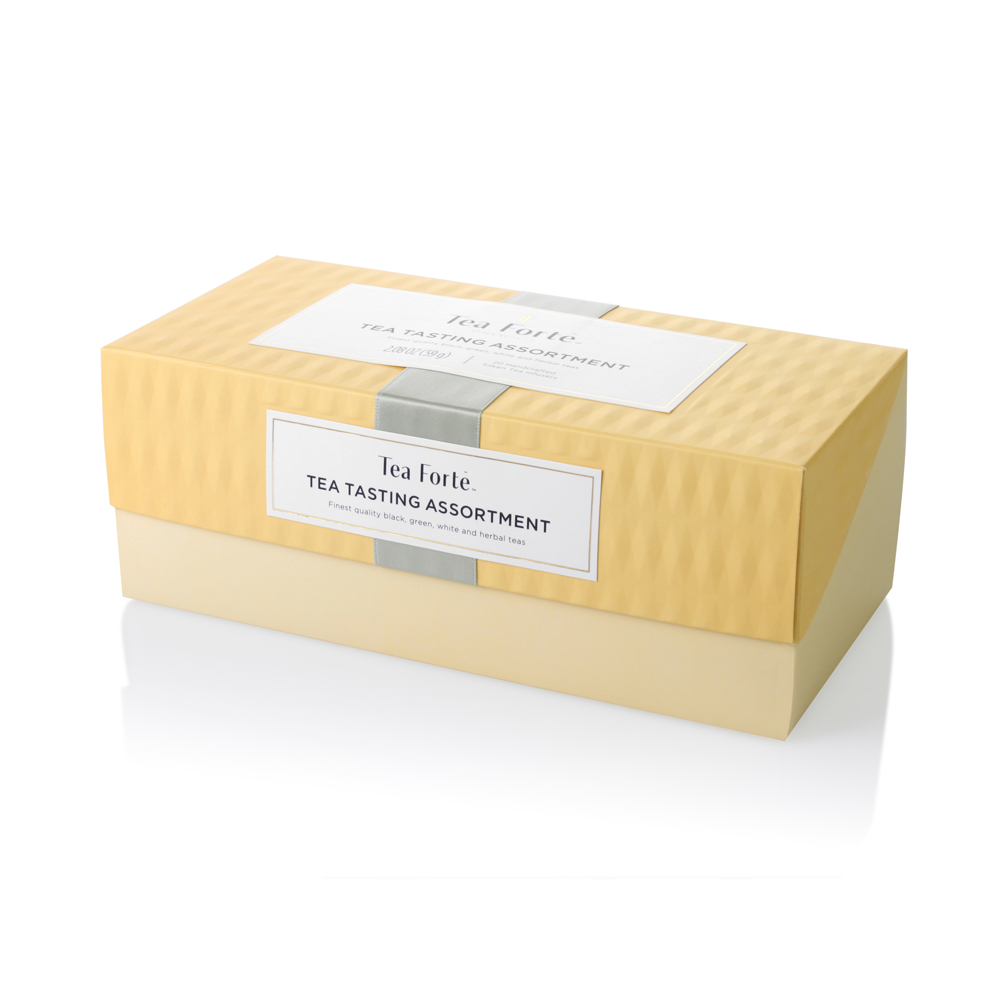 【Tea Forte】20入金字塔型絲質茶包 - 饗茶集錦 Presentation Box - Tea Tasting Assortment