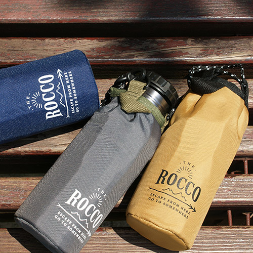 【DESTINO STYLE】日本ROCCO OneTouch彈蓋保溫/保冷水瓶500ml (附水瓶提袋)