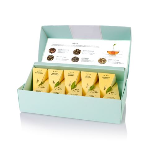 【Tea Forte】10入金字塔型絲質茶包 - 靜心蓮語 Petite Box - Lotus