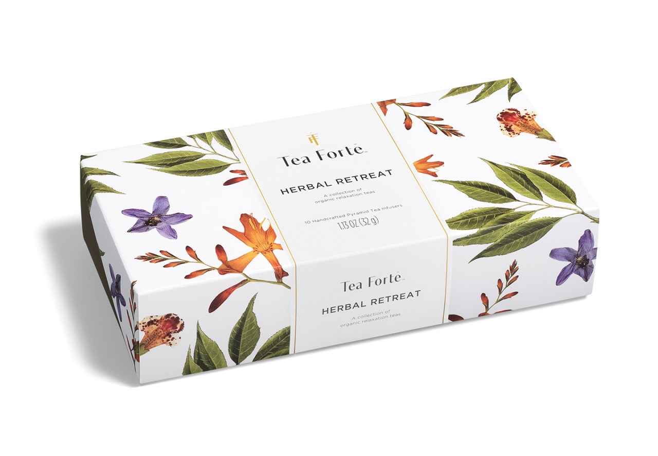 【Tea Forte】10入金字塔型絲質茶包 - 悠享草本 Petite Box - Herbal Retreat