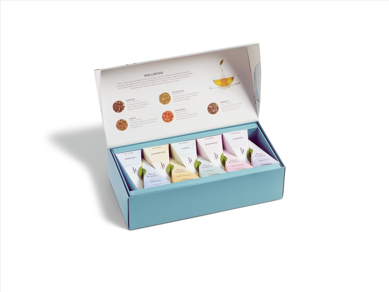 【Tea Forte】10入金字塔型絲質茶包 - 養生韻心 Petite Box - Wellbeing