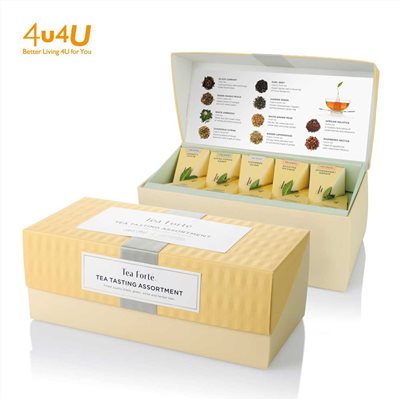 【Tea Forte】20入金字塔型絲質茶包 - 饗茶集錦 Presentation Box - Tea Tasting Assortment