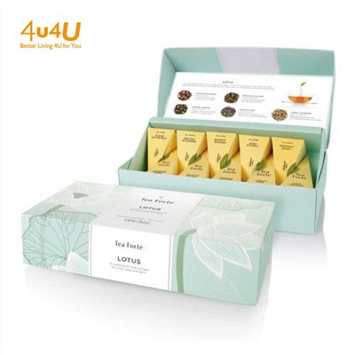 【Tea Forte】10入金字塔型絲質茶包 - 靜心蓮語 Petite Box - Lotus