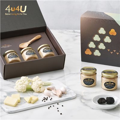 4u4U,義大利,SELEKTIA,禮盒,松露,醬料,調味,夏季,黑松露 ,Tartufi,TuberAestivumVitt.,獨特,香氣,罐頭,氣味,托斯卡尼,托斯卡那,托斯卡納,聖米尼亞托,Truffle,松露獵人,奶素,花椰菜,大蒜