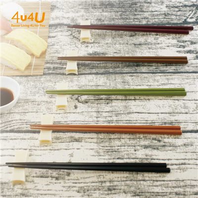 【4U4U】10雙入SPS耐高溫240度環保筷 - 經典色