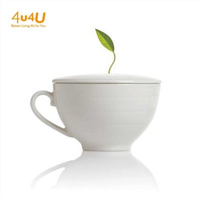 【Tea Forte】白瓷附蓋咖啡杯