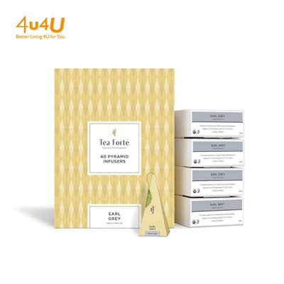 【Tea Forte】40入金字塔型絲質茶包 - 伯爵紅茶 Event Box - Earl Grey